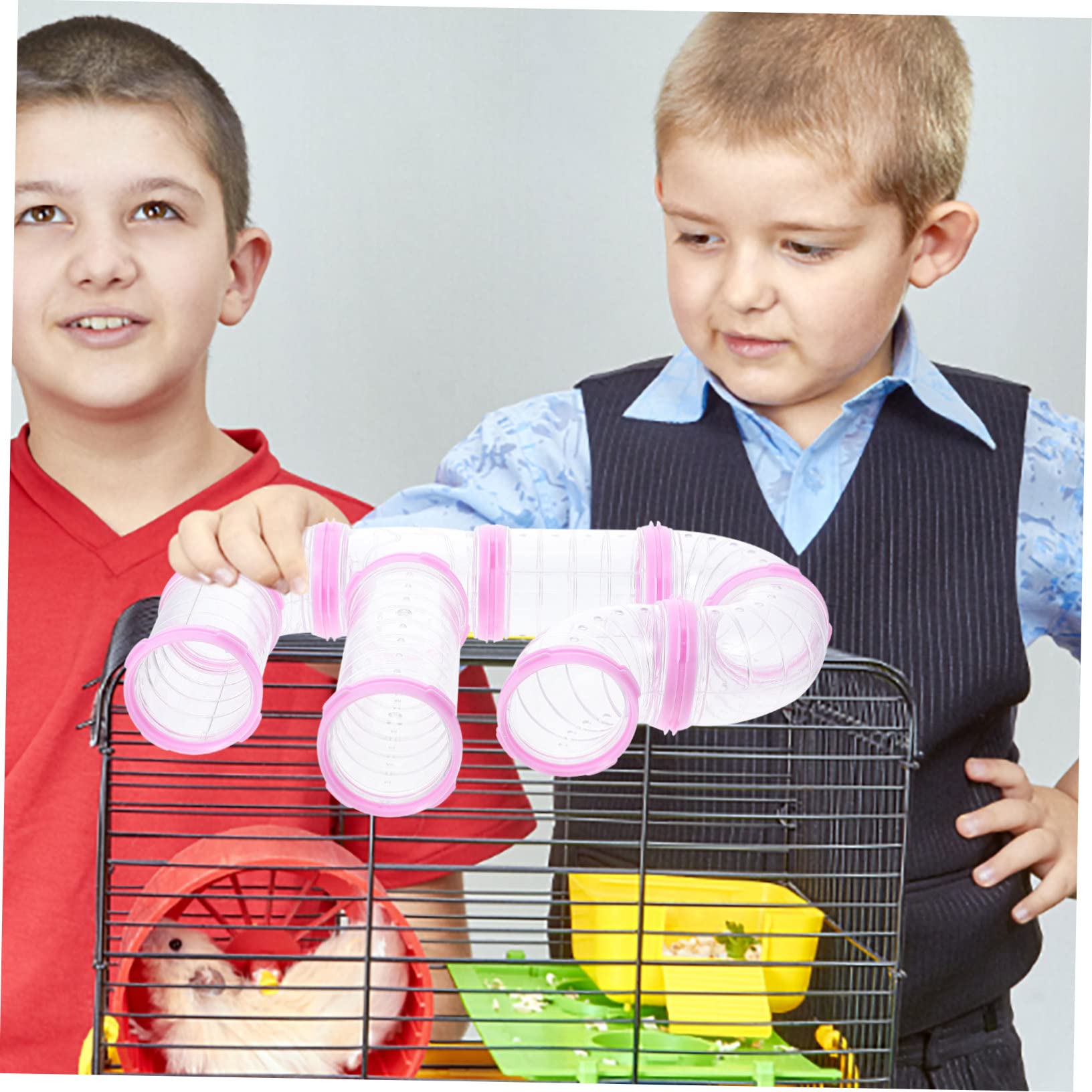 ibasenice 3 Sätze Hamster Röhren Set Teilig aus Dickem DIY Maze Tunnel für Kleintierkäfig Einfach zu Montieren Robust und Kratzfest Erweiterbar für Spielspaß im Hamsterkäfig
