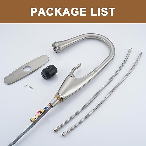 Miniatura 7 de CASAINC Grifo de cocina, moderno grifo de cocina con rociador extraíble, fregadero de cocina que ofrece una limpieza eficiente para cocina,