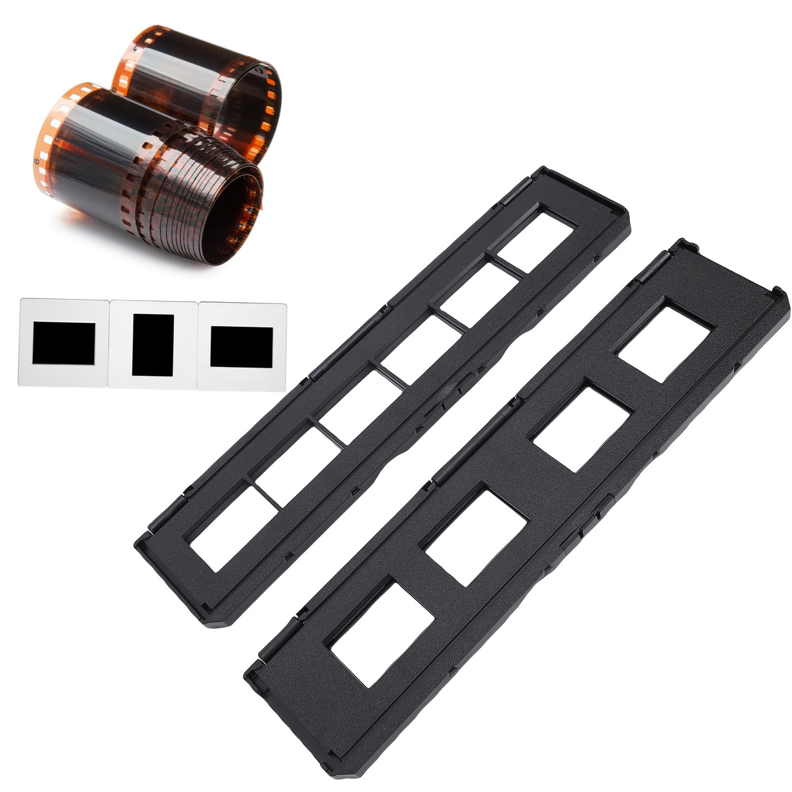 Sxhlseller Soporte para Películas Negativas de 35 Mm, 6 Cuadros y Soporte para Diapositivas de 135 Mm, Juego de 4 Cuadros, Compatible con Escáneres de Películas 7200 7200U, Bandeja Plana