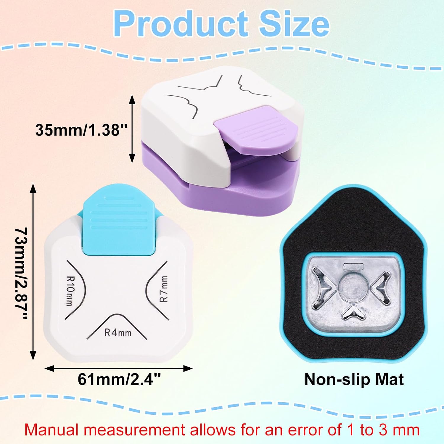 2 Pcs Corner Rounder Punch, Corner Cutter Rounder for Cardstock