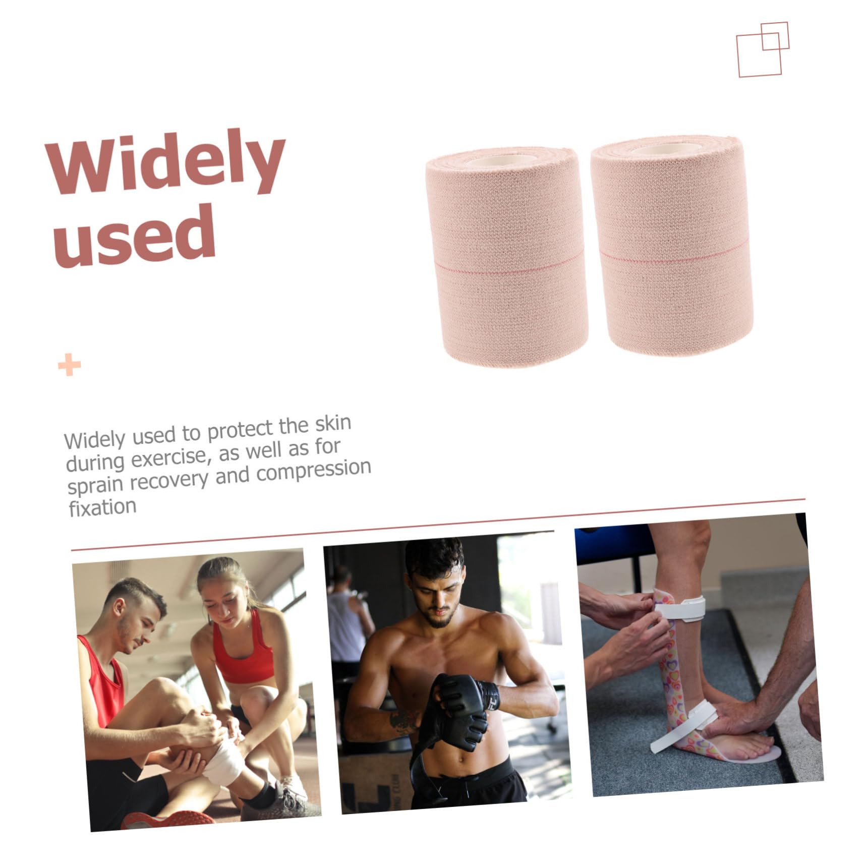 VALICLUD 2 Ensembles Bandes Adhésives Élastiques Pour Poignets Lot Bandages Cohésifs Respirants Pour Protection Sportive Blessures 2 Rouleaux*2
