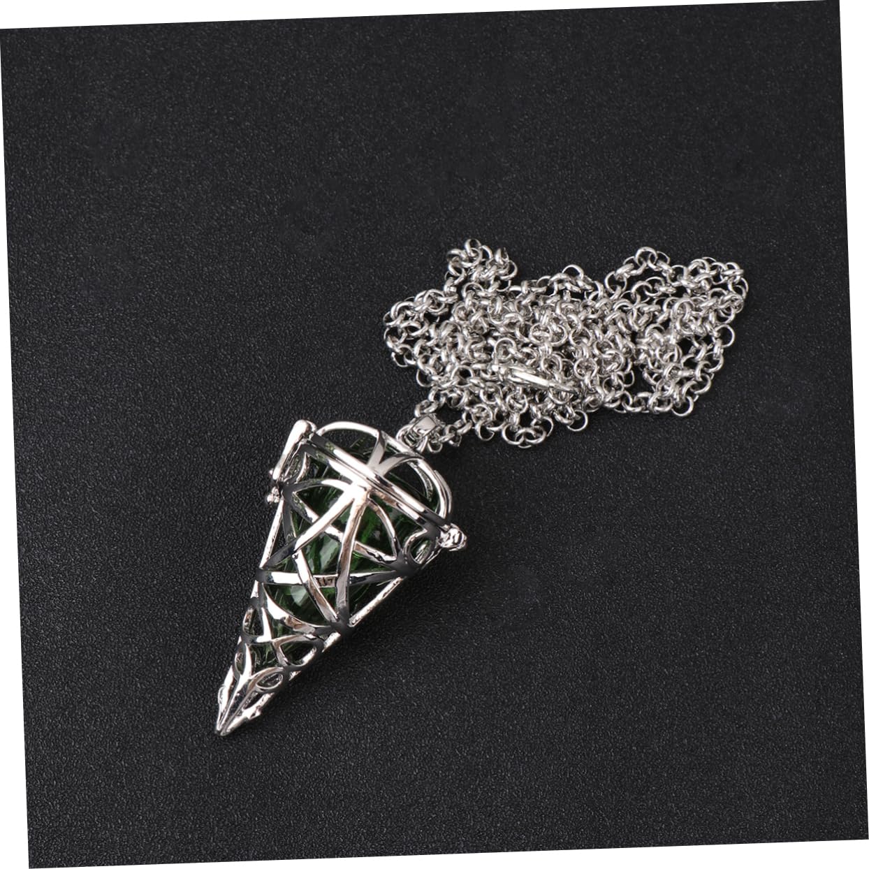 GALPADA Pendente Conico Collane Girocollo Da Donna Gioielli Pendente Scavato Collana Di Aromaterapia Ciondolo Olio Essenziale Collane Di Coppia Diffusori Per Oli Essenziali