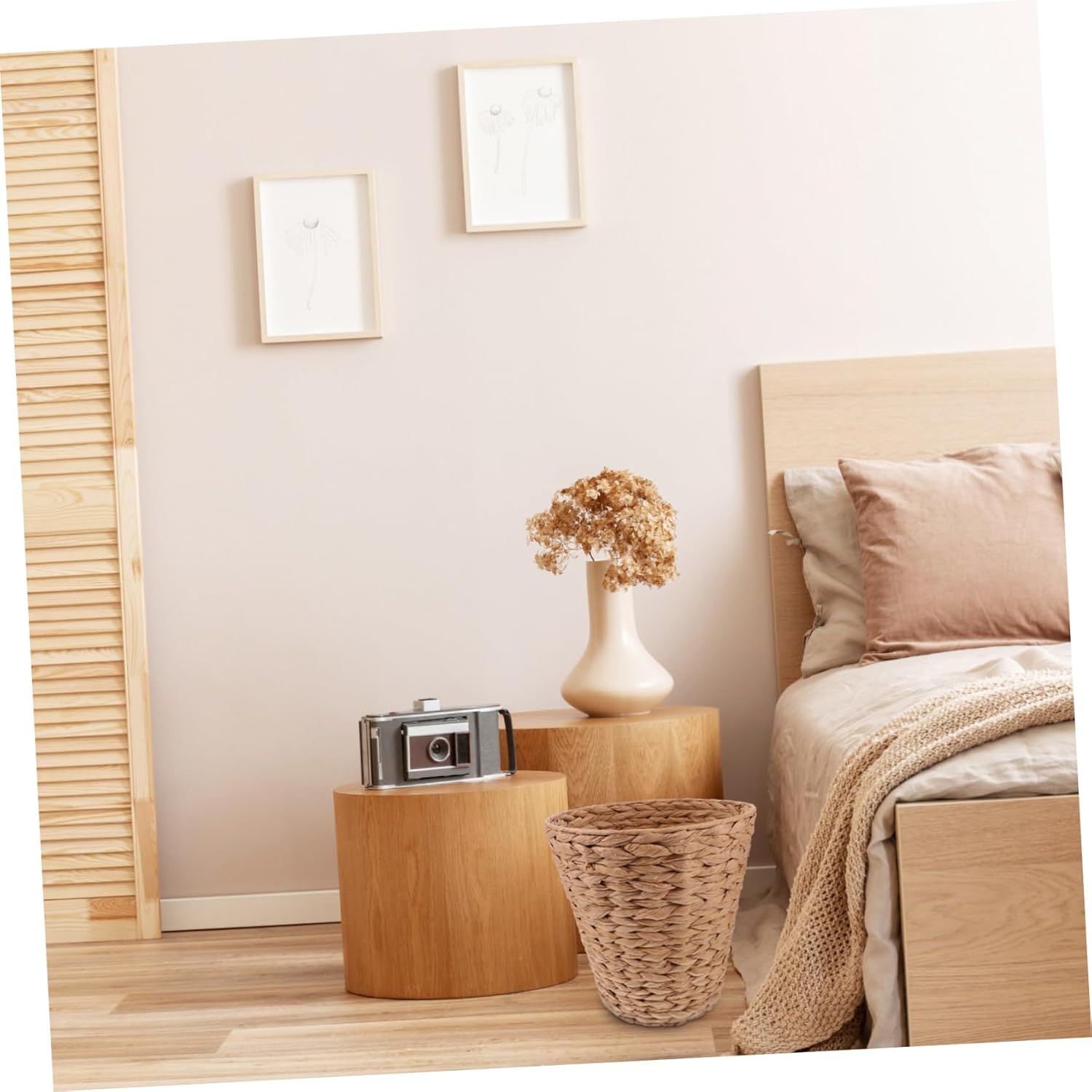 PRETYZOOM Woven Storage Basket for Home Organization Multi- Rope Bin for Toys Books Towels and More Stylish Decor for Bedroom Office and Living Room