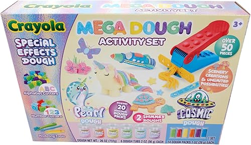 Miniatura 2 de Crayola Silly Scents Mega Dough - Kit de actividades para ansiedad y juguetes sensoriales para niños, más de 50 piezas que incluyen masa perfumada,