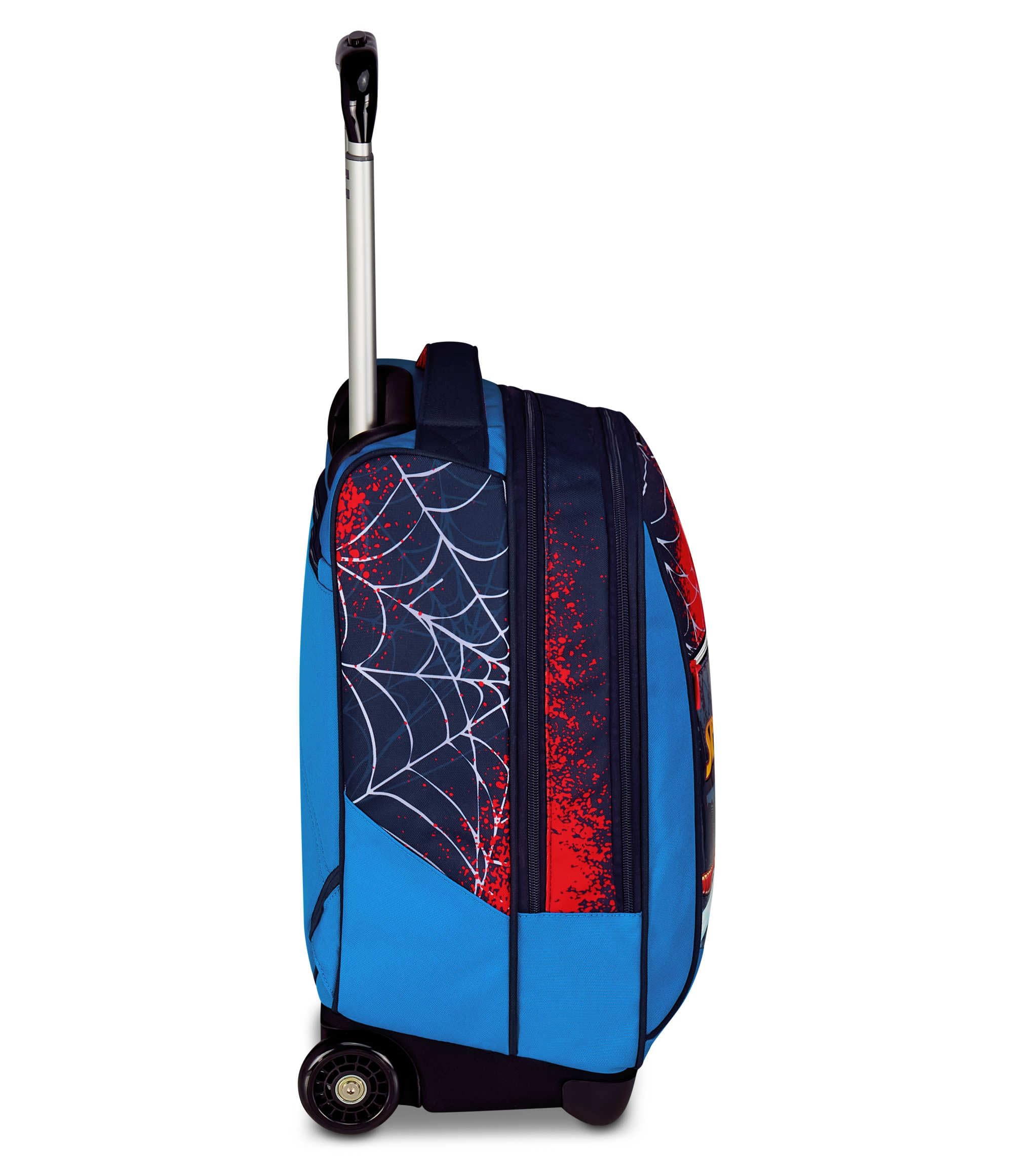 Seven Spiderman Big Trolley Scuola Fisso, Blu, 2 in 1, Doppio Uso, Trolley e Zaino, Zaino Scuola Elementare, Bambino