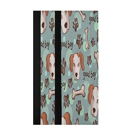 KLL Cartoom Dogs 2 Pcs Refrigerator Door Handle Covers Dogs with Paws and Bones Dishwashers Grill Microwave Cabinet Door Cloth Protect Kitchen Appliance Clean