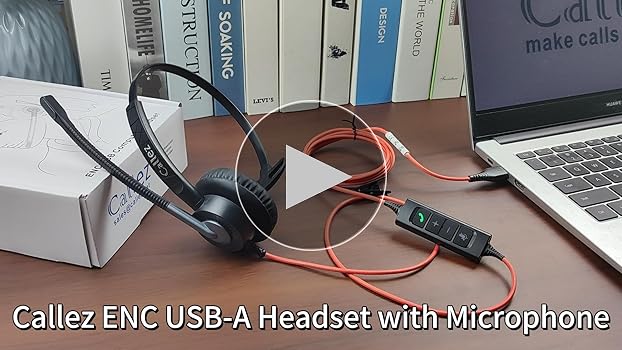 Amazon.com: Callez USB Headset with Mic, Computer Headset