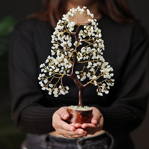 Miniatura 8 de Árbol de dinero de piedra de jade verde  Árbol de la vida  Piedras curativas energéticas  Bonsái de Feng Shui  Curación de cristal de reiki  Buena