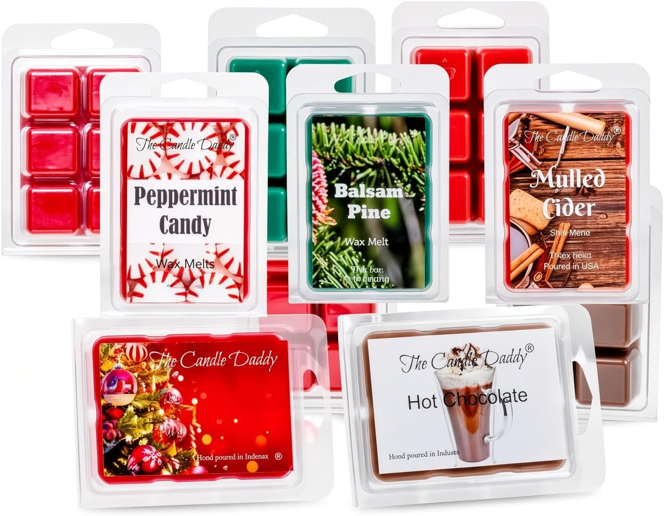 The Candle Daddy Christmas Nice List - Chapter 1-5 Amazing Christmas Wax Melts - 30 Total Cubes - 10 Total Ounces
