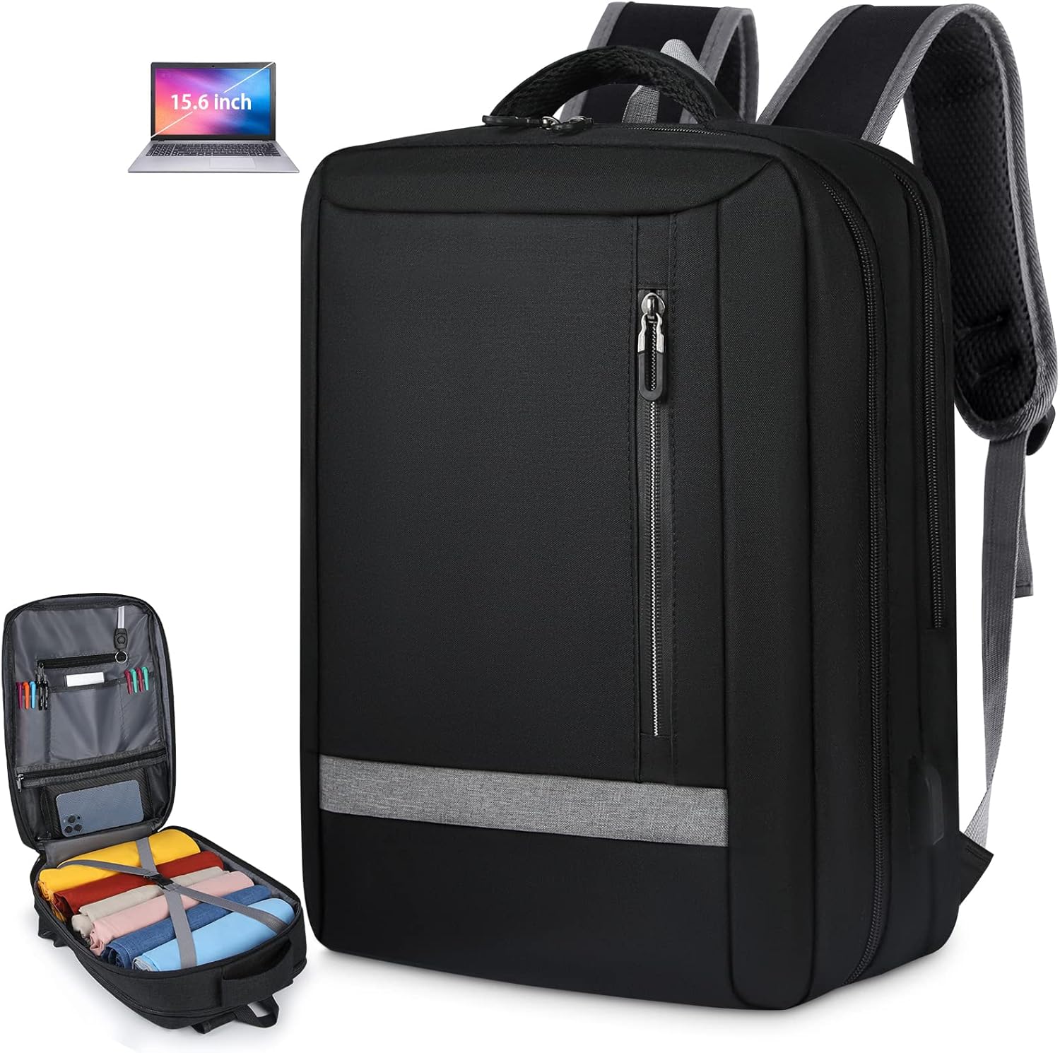 Travel Laptop Backpack Large Casual College School Computer Backpack 15