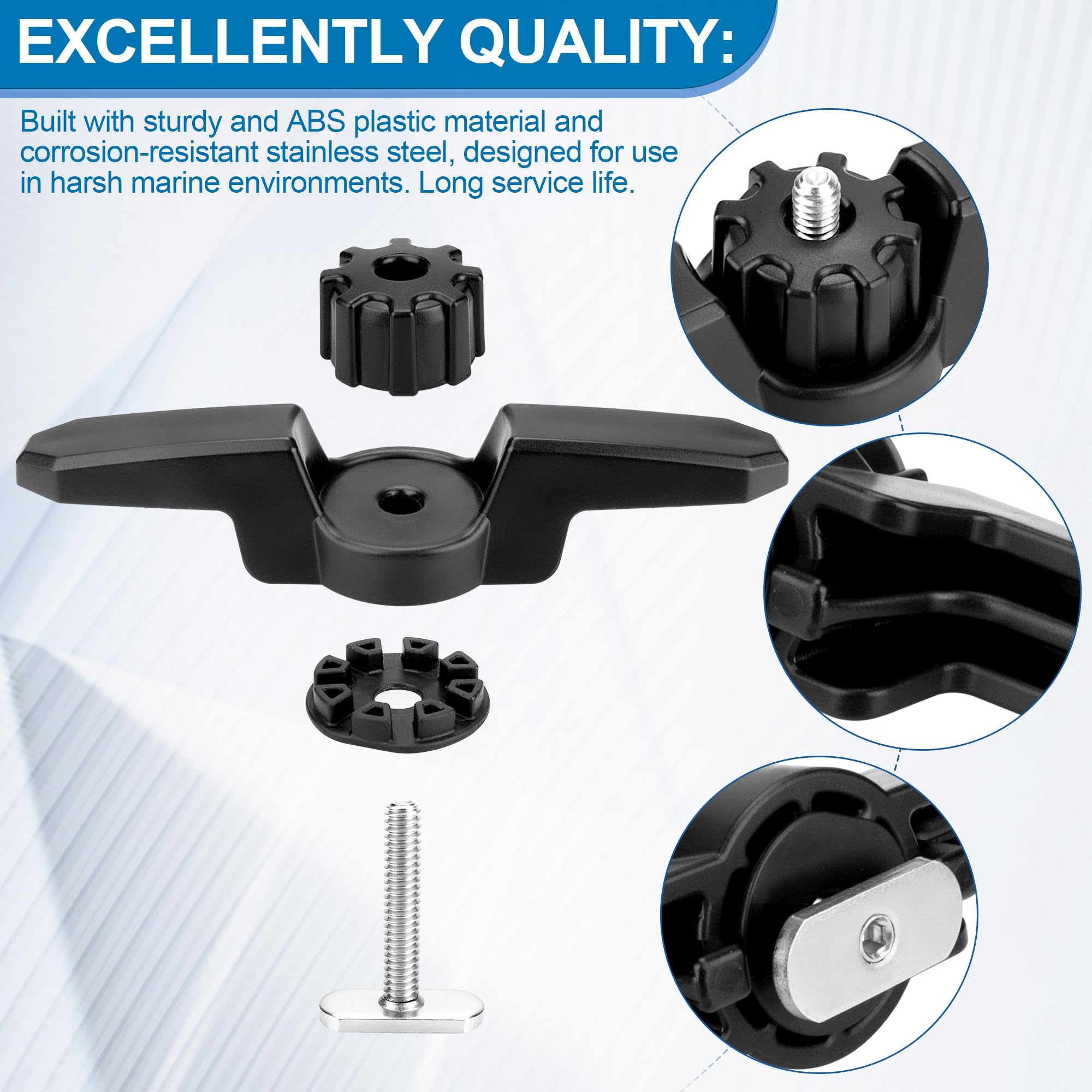 Kayak Track Mount GT Cleat, XL Kayak Anchor Cleat, Kayak