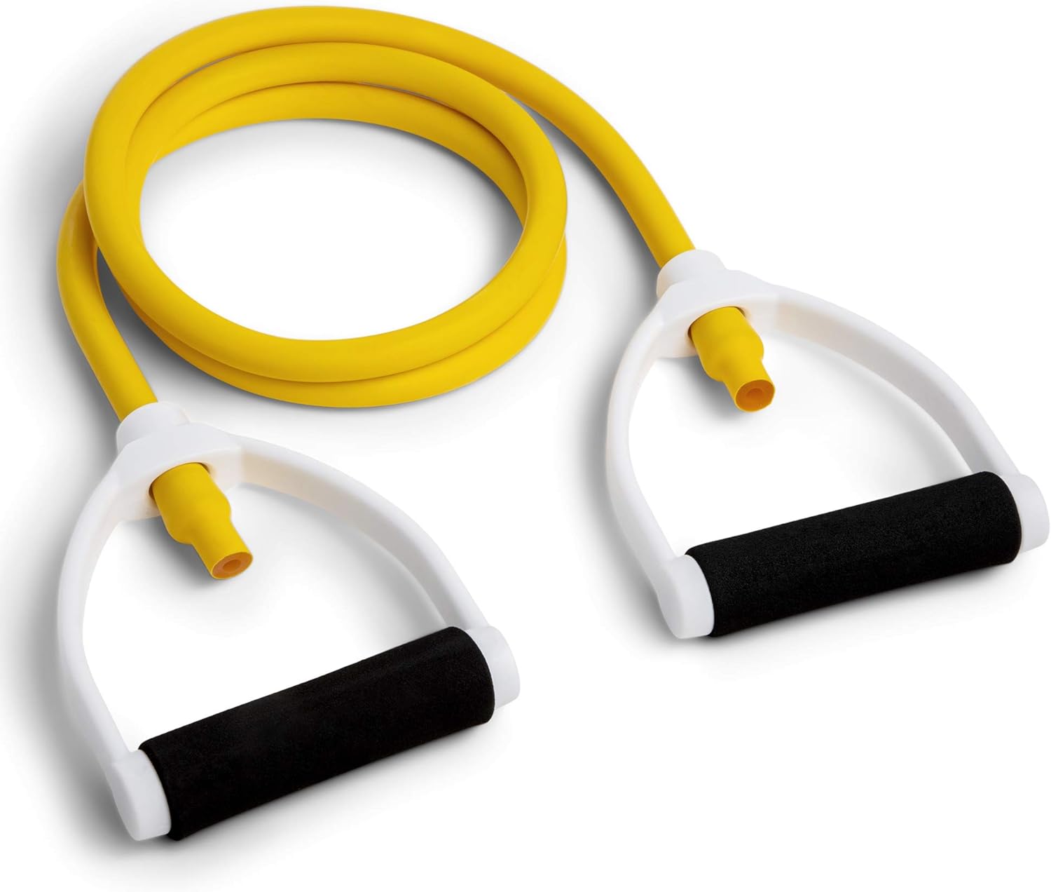 Champion Sports Resistance Tube Bands for Men and Women, 10 lbs - 100 lbs Resistance - Durable Stretch Fitness Band for Strength Training, Stretching, Rehabilitation - Premium Home Workout Equipment