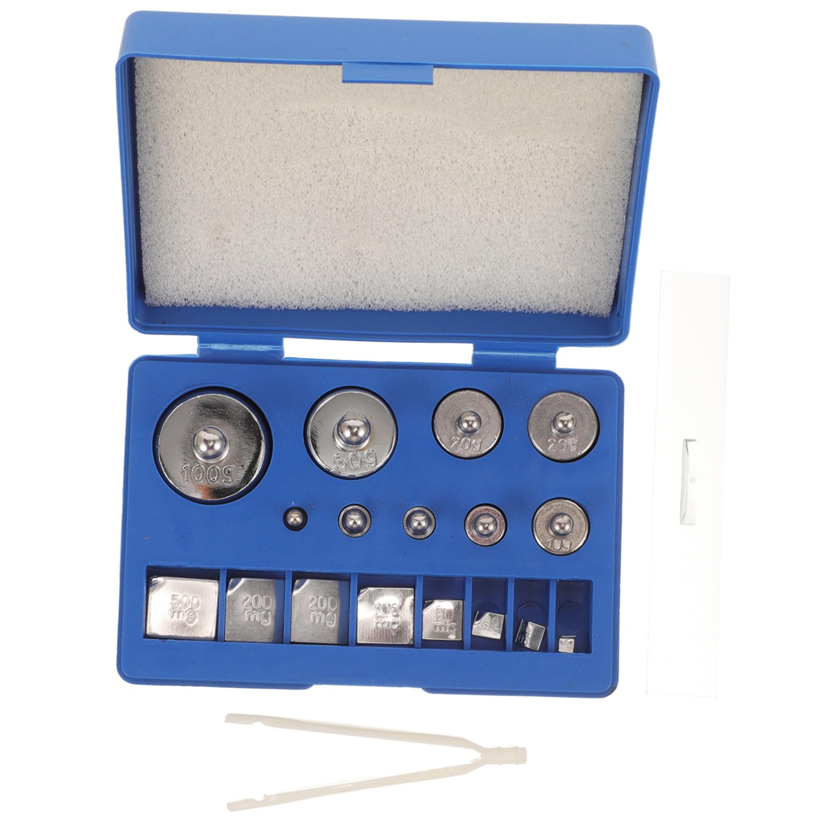SOLUSTRE 5juegos Pesas De Calibración Inoxidable y Caja De Almacenamiento Pesas De Precisión Para Medición Industrial y