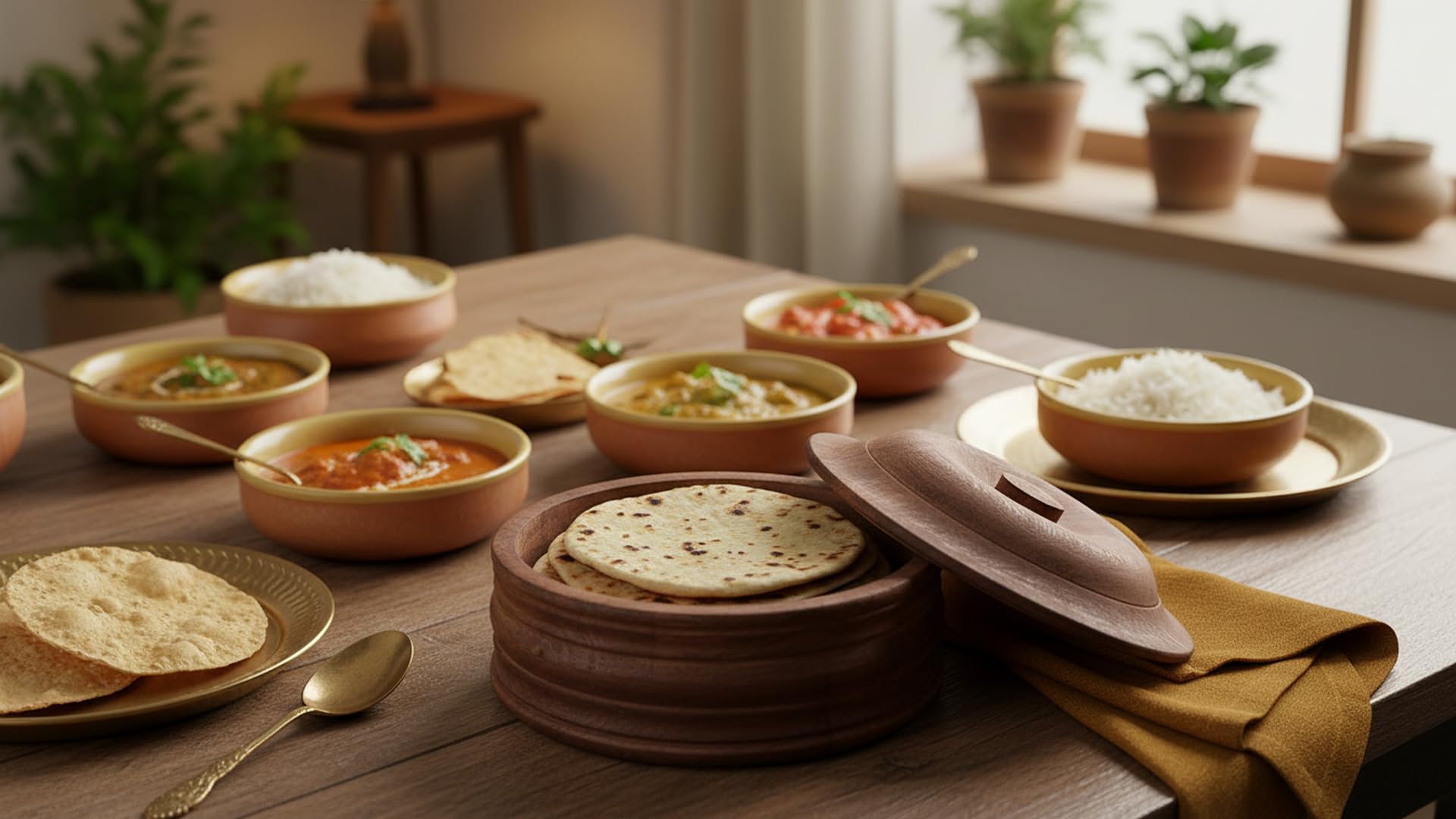 Handgefertigter mexikanischer Tortilla-Stövchenkorb aus Holz indischer Chapati-Roti-Brothalter Box Pfannkuchen-Keeper-Serviergeschir Hot Pot Auflaufform Deckel Home Küche Essdekor, Antik Braun 23 x 11