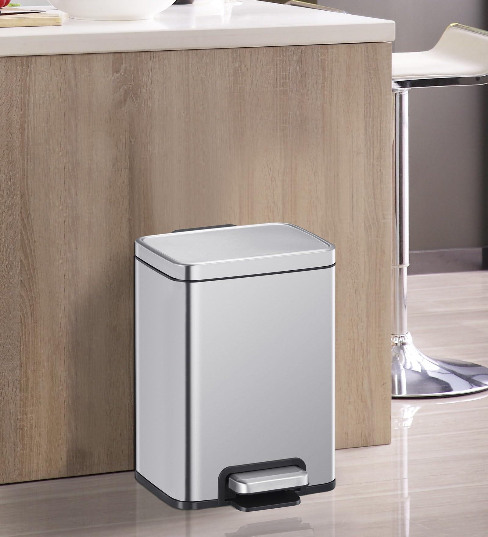 Obsessions EKO Stainless Steel Step Bin - 6L -2