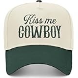Kiss Me Cowboy Vintage Trucker Hat | Premium Snapback Hat for Men & Women