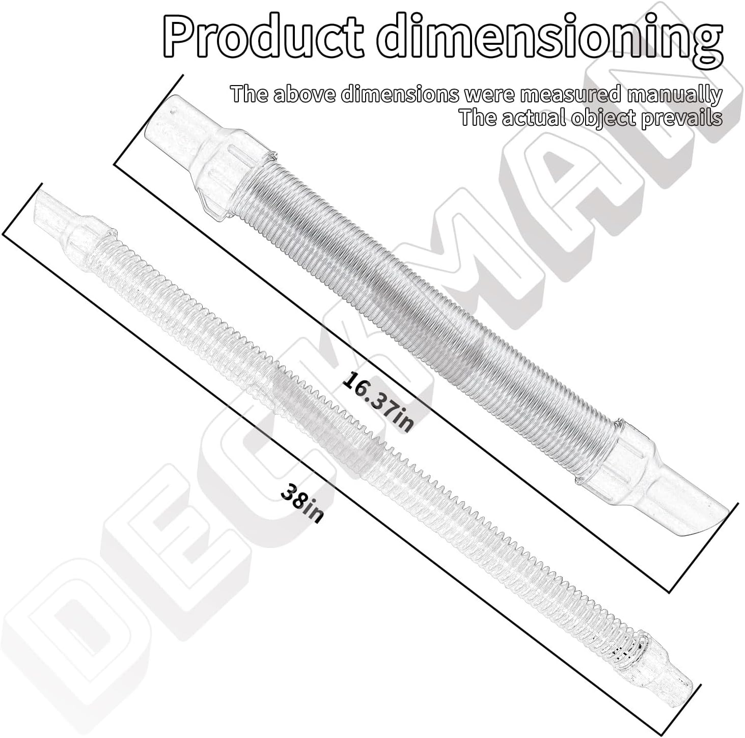 N445803 Vacuum Hose Assembly / 1 Set Universal Vacuum Attachments Compatible With DeWalt DCV517B DCV517M1 DC515B, DC515K, DC515P Cordless Vacuums - Image 3