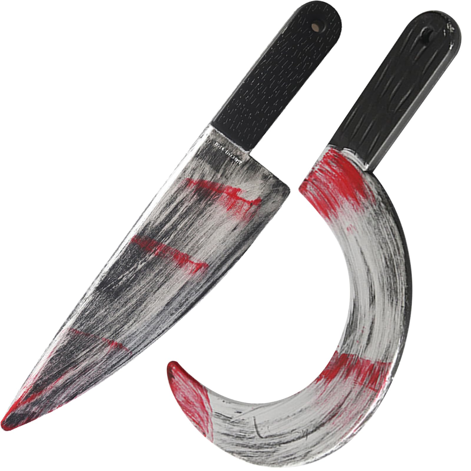 Halloween-Messer Aus Kunststoff – Grusel-Accessoire Für Kostüm-Partys | 45 Cm Fake-Waffe