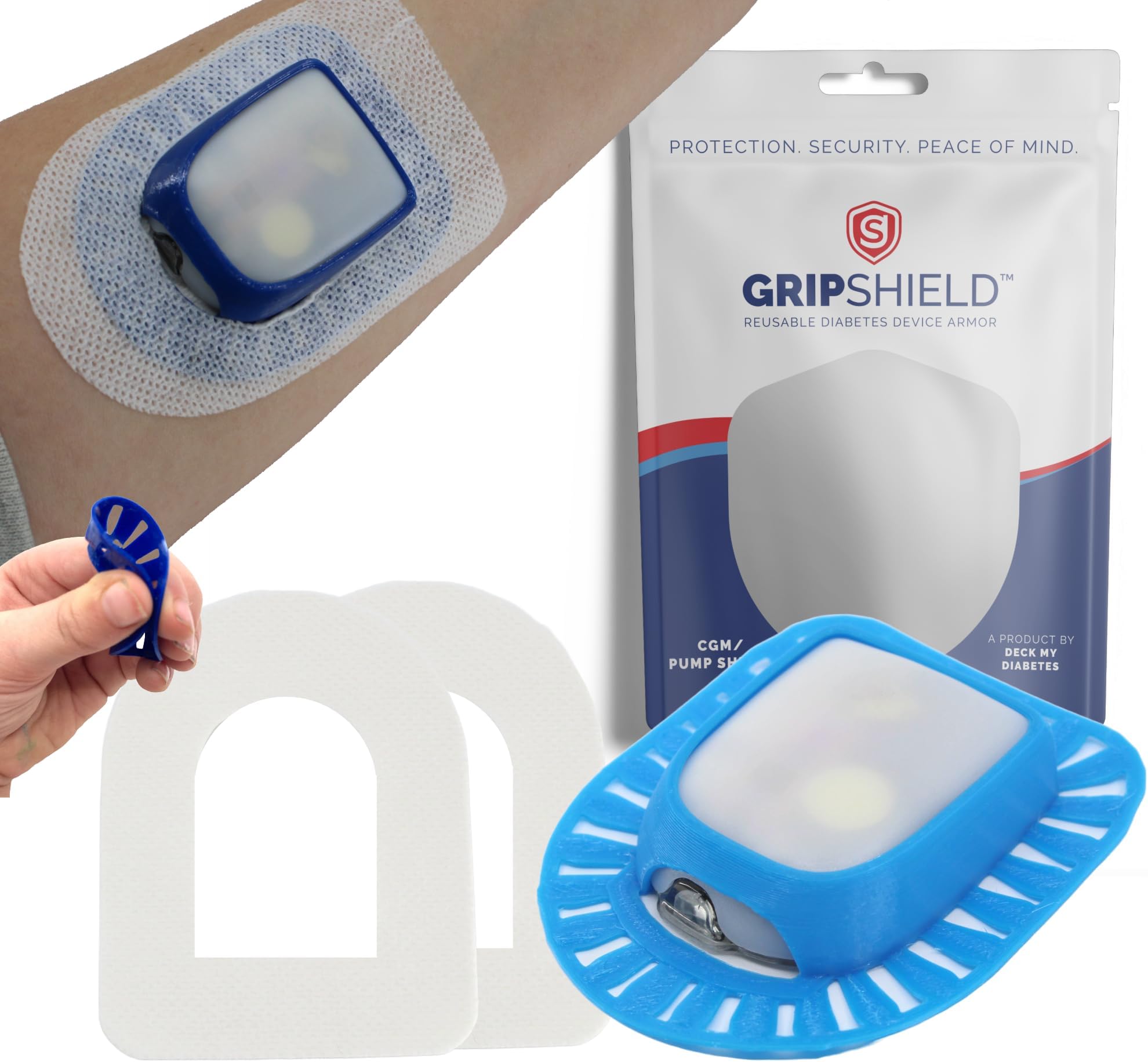 Flexible, Resuable OmniPod Cover (Additional Overlay Patch Required) - Sky Blue