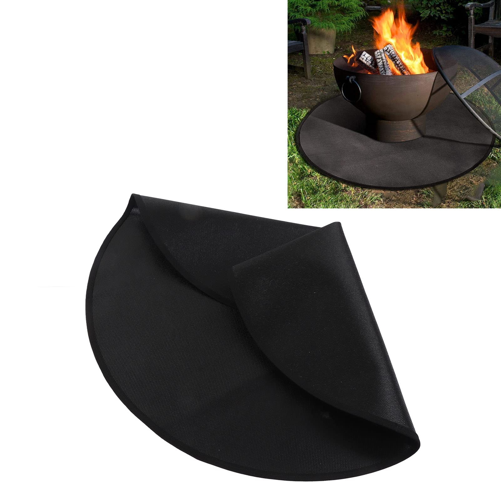Haofy Grillmatte feuerfest, hitzebeständig bis 600°C