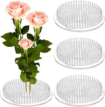 BOYIVI 3 PCS ضفادع بلاستيكية سميكة 2.7 بوصة جولة Ikebana Kenzan ترتيب الأزهار دبوس ضفدع حامل زهرة يابانية أدوات ثابتة تثبيت النبات والديكور