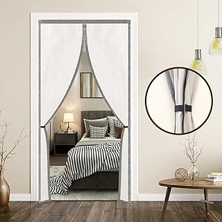 Sponsored Ad - Magnetic Insulated Door Screen, The Whole Blackout Thermal Screen Door Self-Closing Privacy Thick Fabrics D...