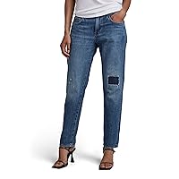 G-STAR Donna Kate Boyfriend fit Jeans, Blu (faded capri restored D15264)