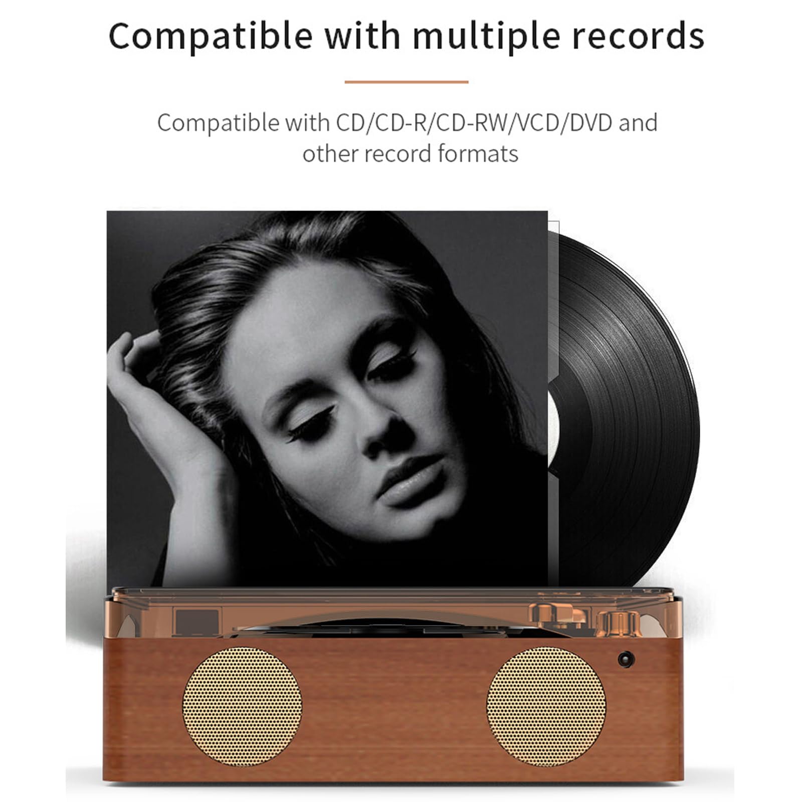 Reproductor de casetes Bluetooth CD Boombox Radio portátil Altavoz Multifuncional, portátil Personal con Control Remoto