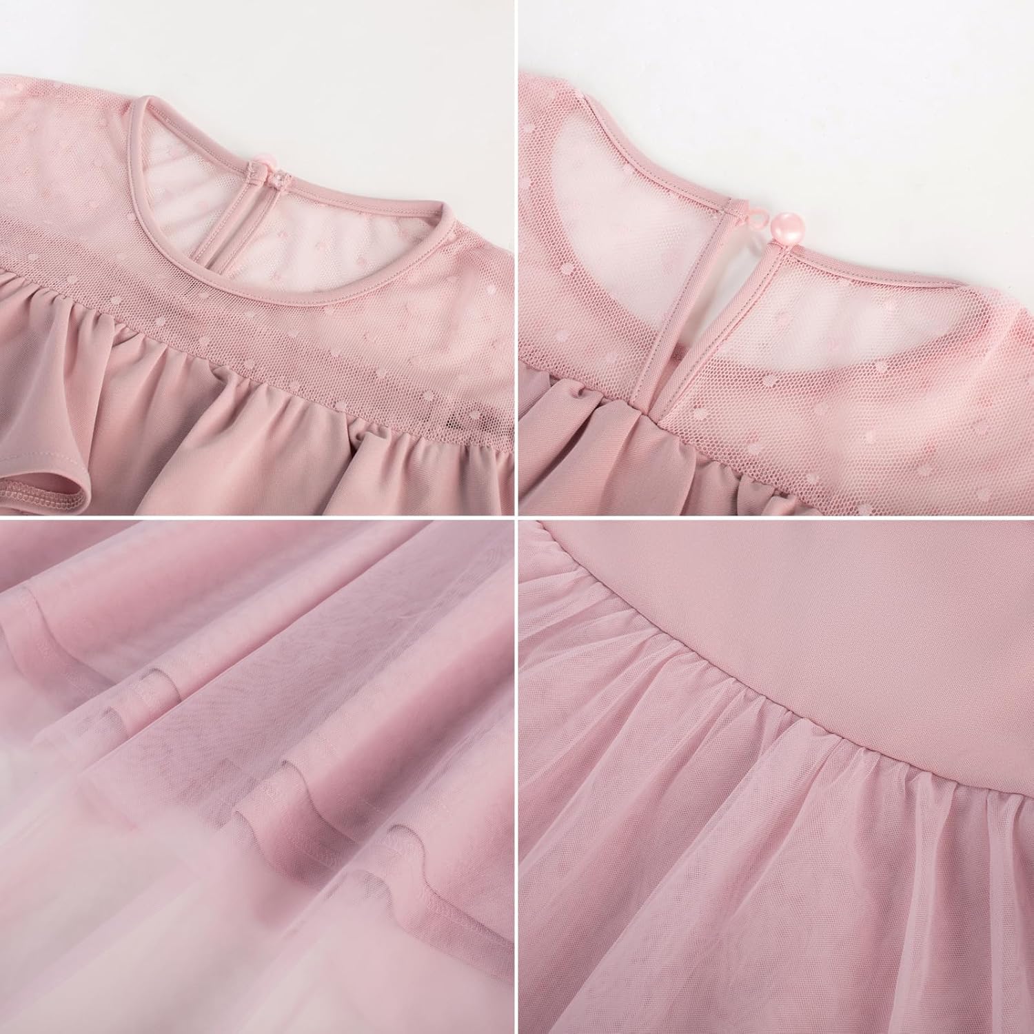 GRACE KARIN Girls Wedding Party Formal Dress Junior Bridemaid Dresses for Teens Tulle High Low Dress Size 7-14 - Image 5