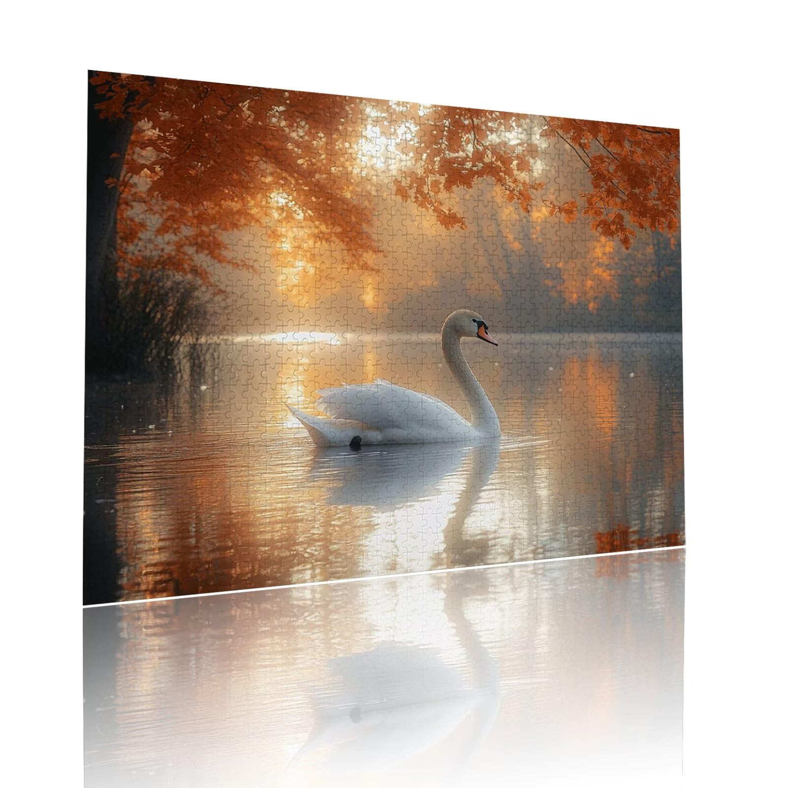 Puzzle Erwachsene 2000 Teile Schwan Tier Educa Jigsaw für Kinder ab 8 Jahren Mädchen Jungen, Erwachsene Impossible Klassische Puzzles Schwer, Anspruchsvoll Spielspaß, Als Geschenke 70x99cm t-942