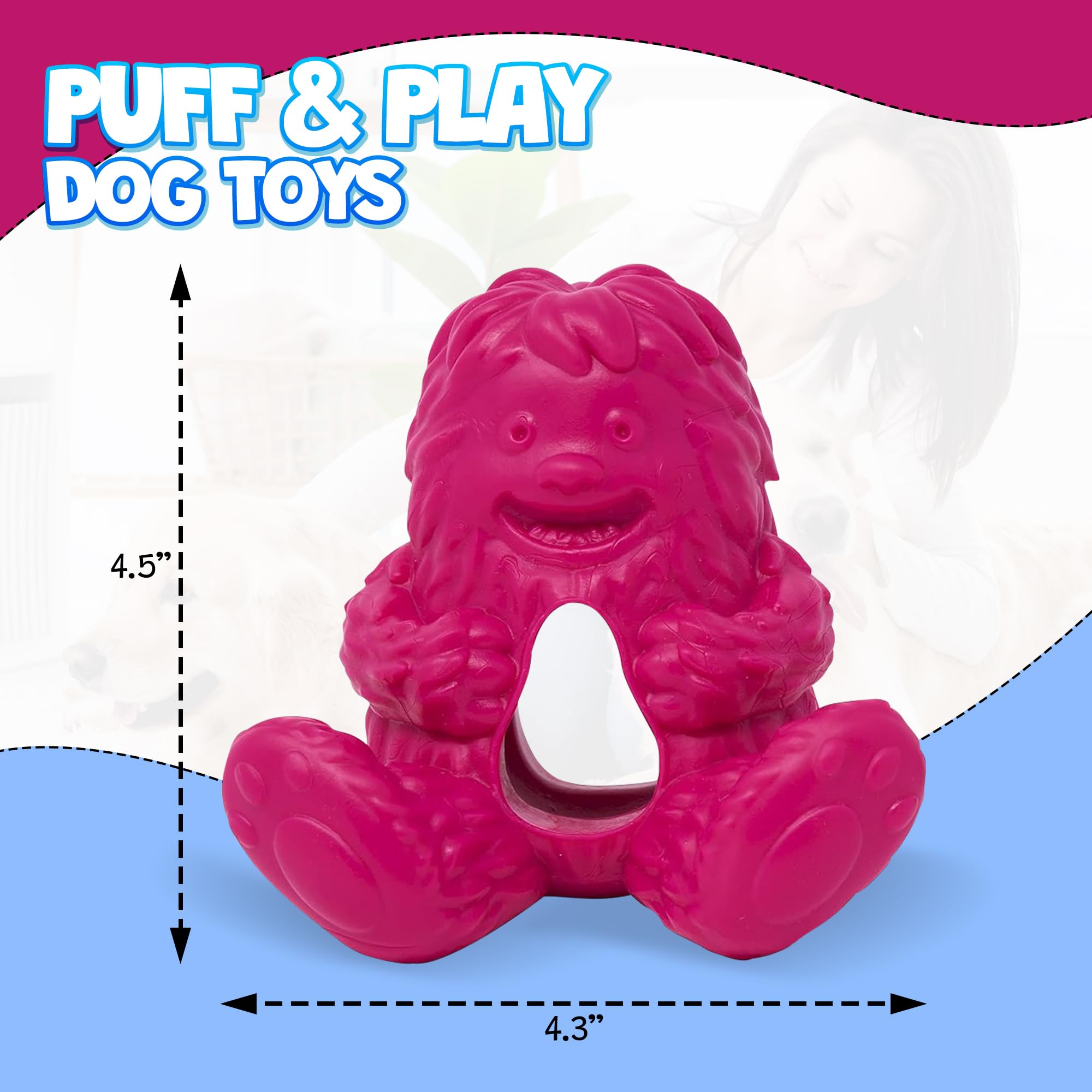 Yeti Puff and Play Dog Toy Interactive Nuggets Treats Dispenser Puzzle - Image 4