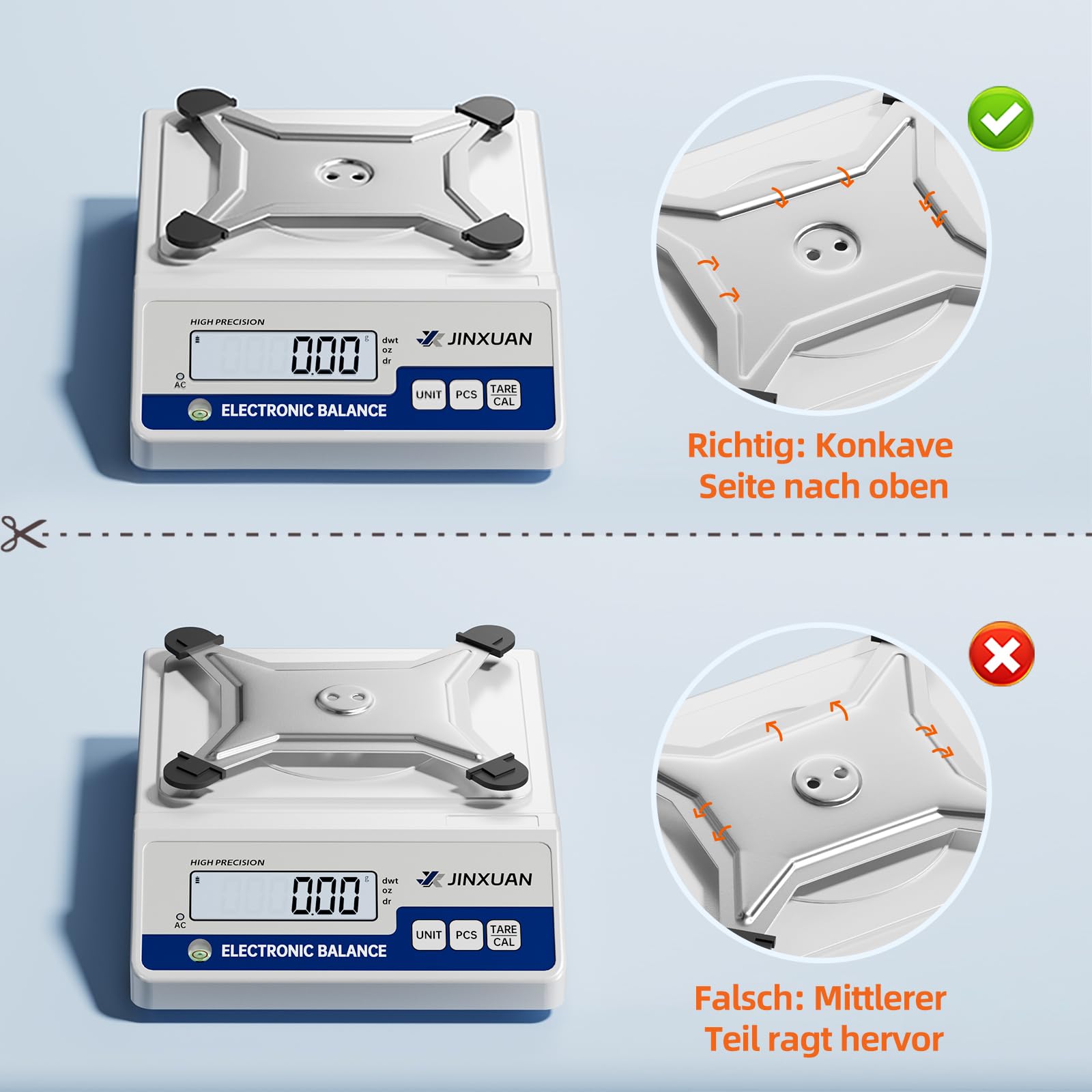 Laborwaage 6000g x 0.01g Analysewaagen Grammwaage Präzisionswaage Schmuckwaage Digitalwaage mit einer Genauigkeit von 0,01 Gramm