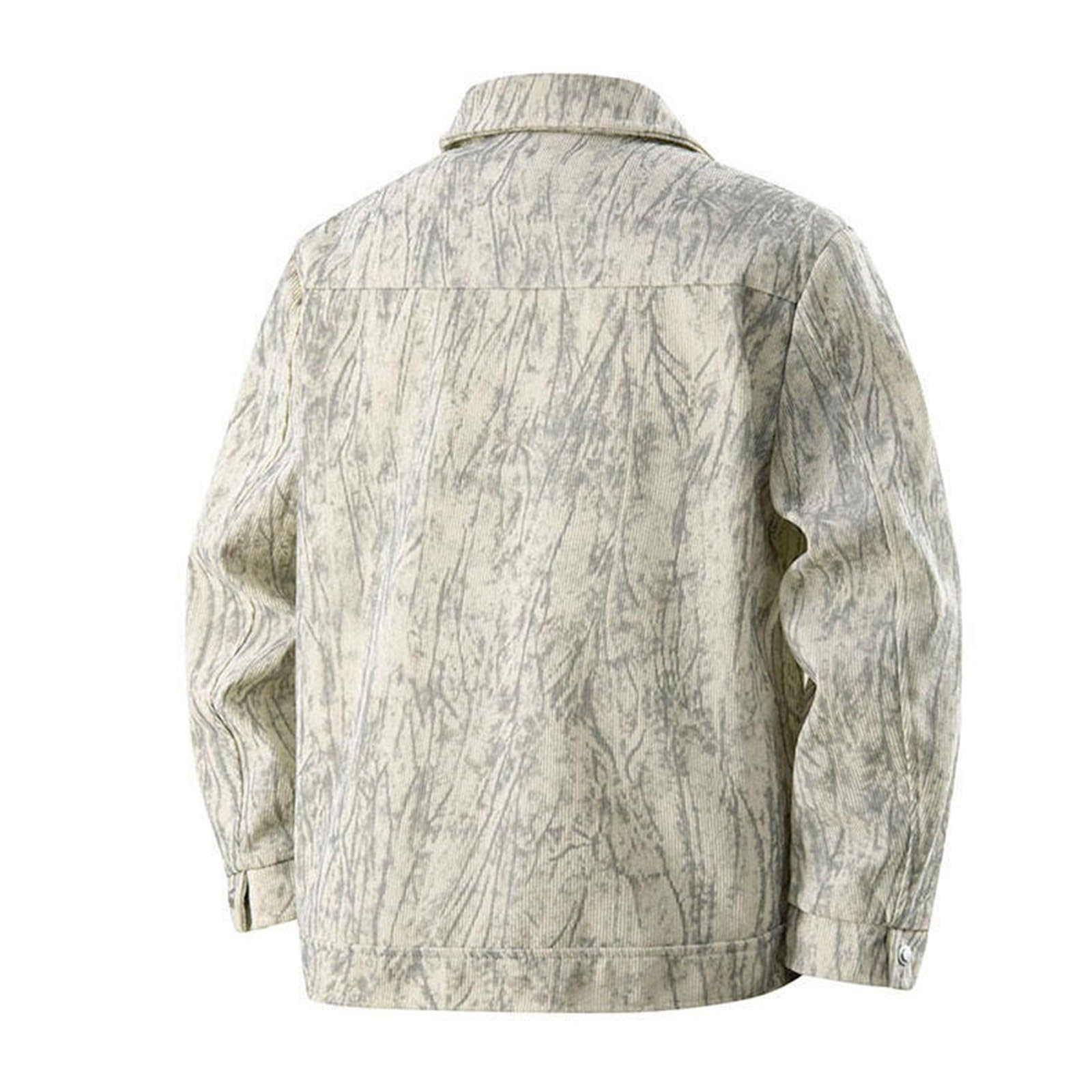 Giacca da uomo con colletto a risvolto e bottoni, casual ed elegante.