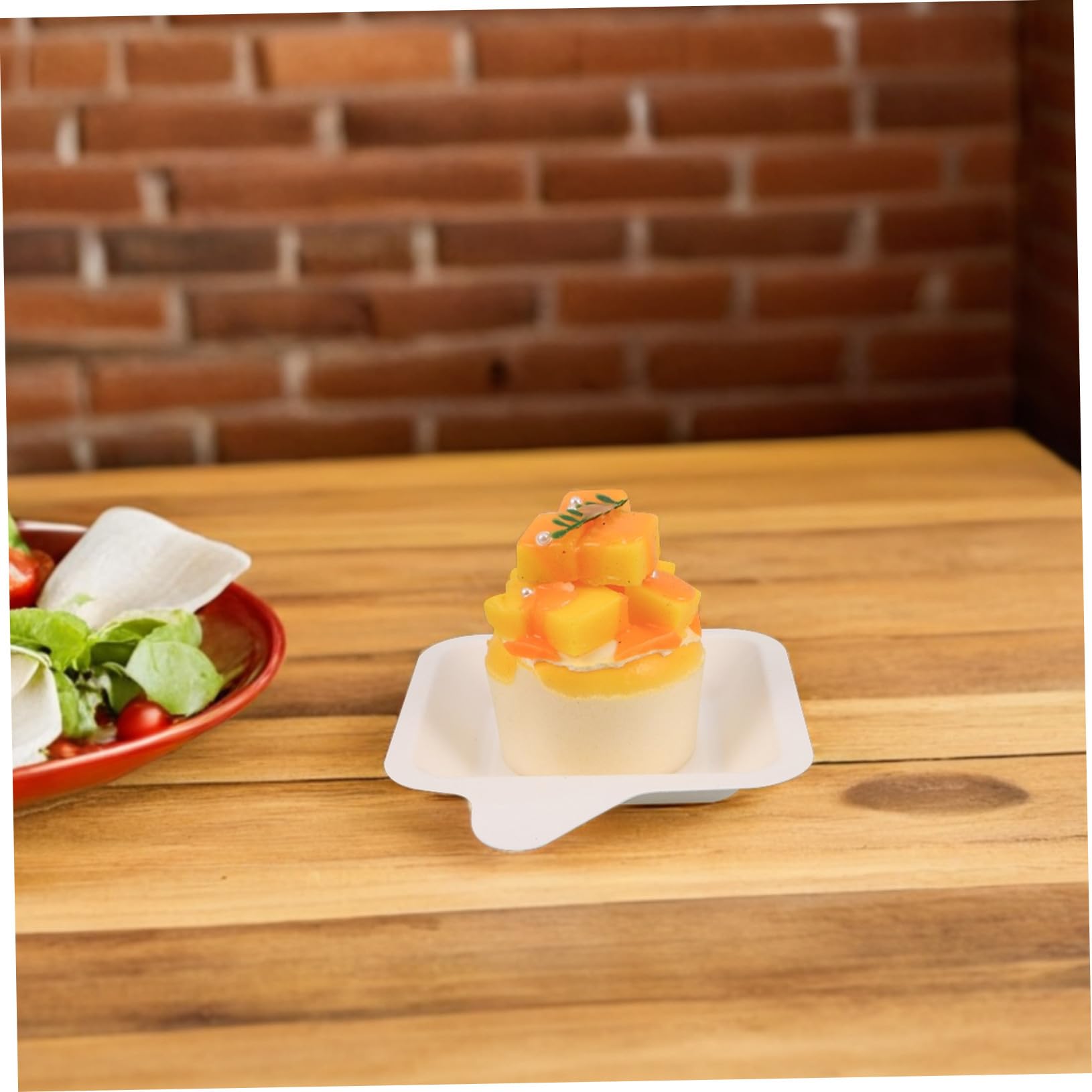 100 Piezas Platos de Papel Cuadrados Desechables Gruesos para Tartas de Cumpleaños y Catering Platos Resistentes para Fiestas Barbacoas y Manualidades Creativas