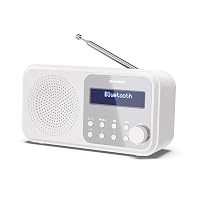 SHARP DR-P420(WH) Radio portatile DAB/FM doppia sveglia - Bianco neve)