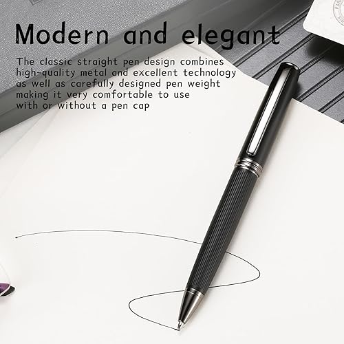 Miniatura 4 de Bolígrafo Essential Business, bolígrafos de metal, escritura suave, diseño elegante, escritura sin esfuerzo, bolígrafos de lujo con estuche de