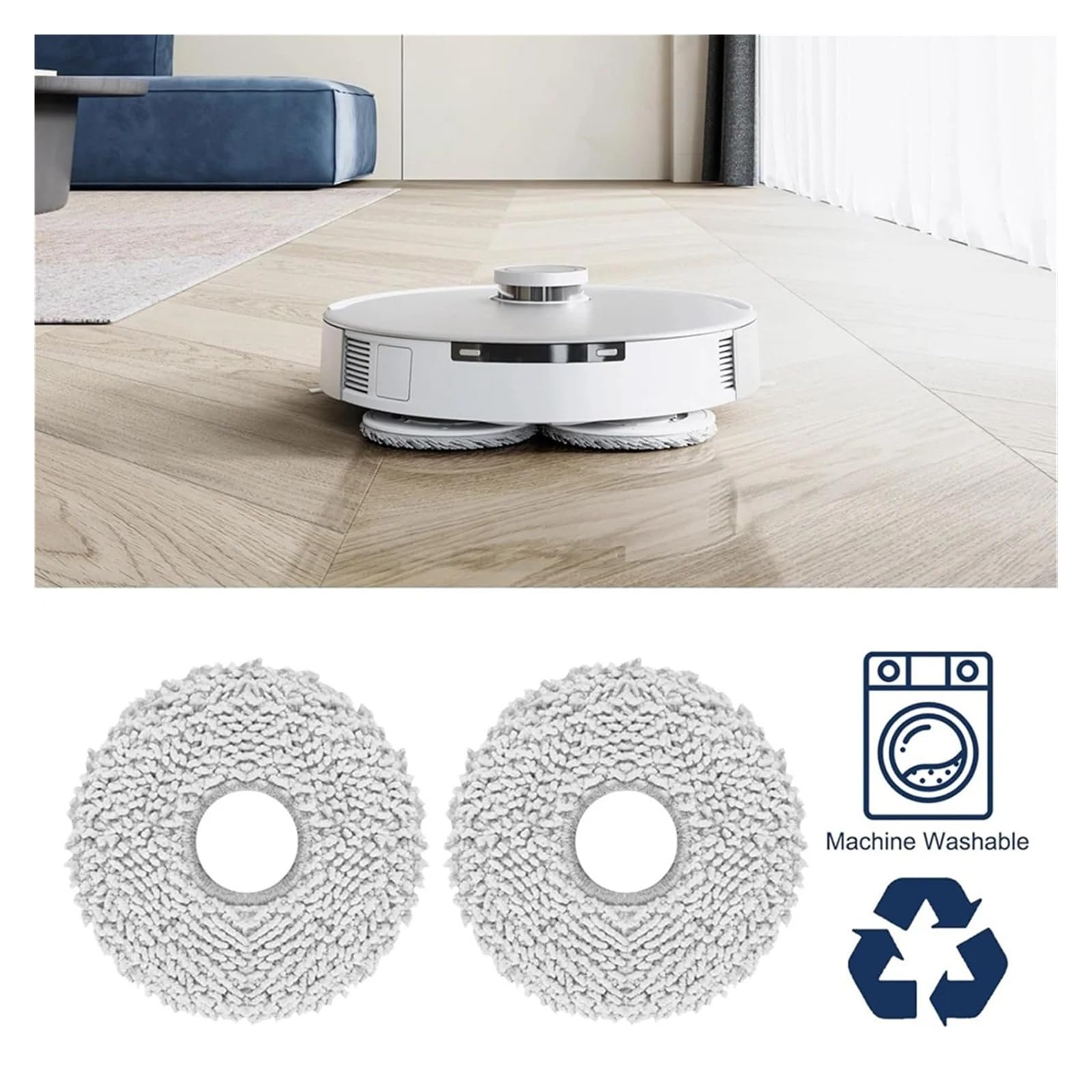 Amazon | モップクロスとモッププレート、Ecovacs、Deebot、T20 Omni
