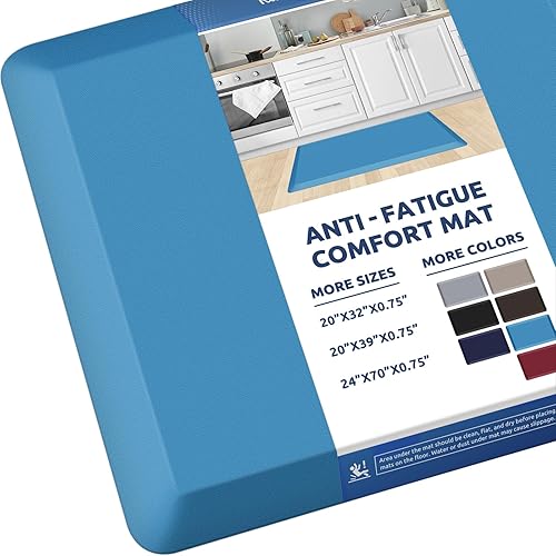 Miniatura 120 de KitchenClouds - Tapete antifatiga acolchado para cocina, impermeable, antideslizante, cómodo, para escritorio de pie, fregadero y oficina, 17.3 x 39