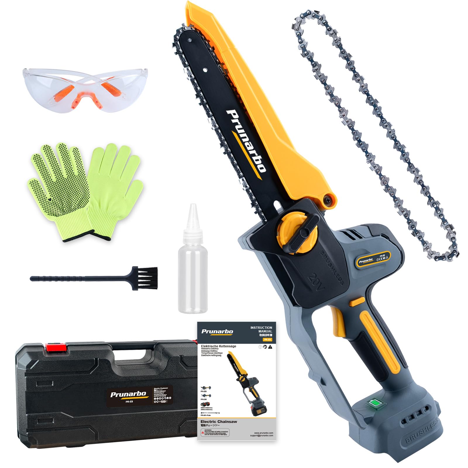 8" Brushless Mini Chainsaw Compatible with Makita 18V Batteries(Tool Only)