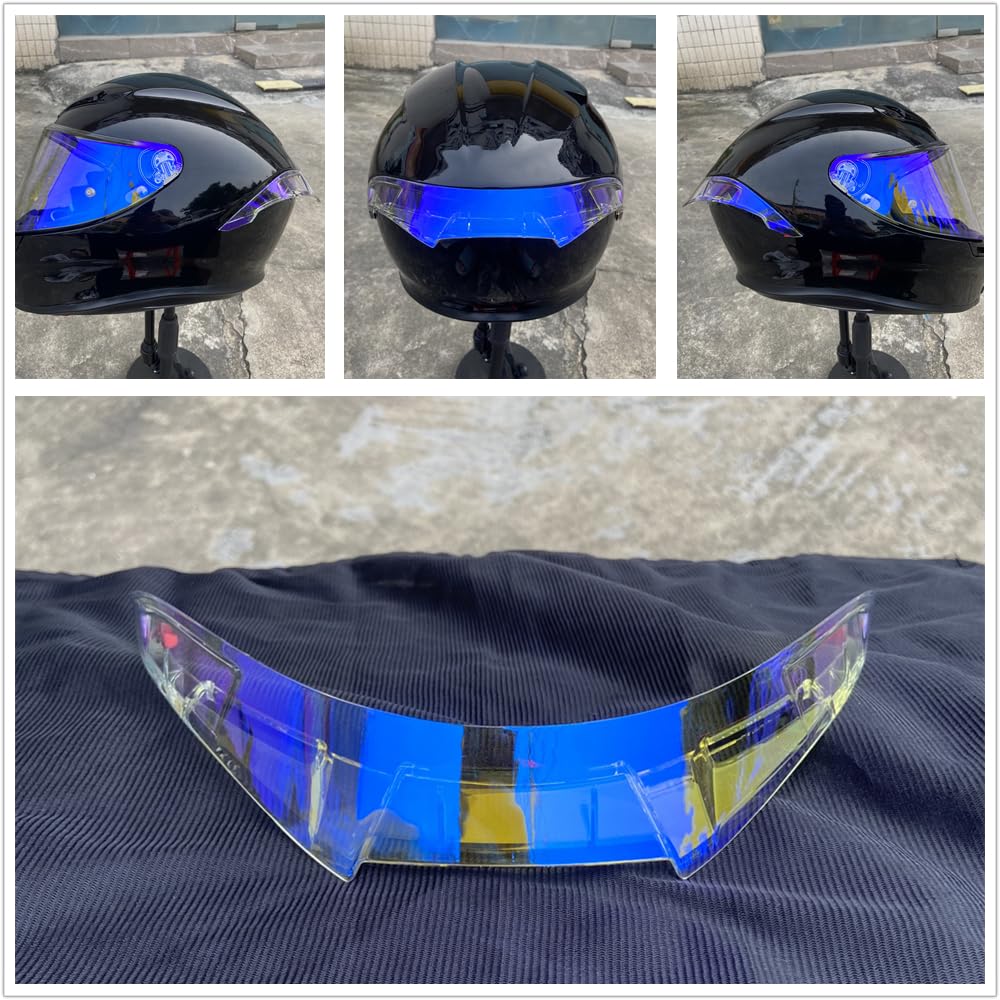 BSTOP K6 Spoiler Refit for AGV K6 Rear Spoiler Decoration Helmet Accessories (Revo Clear Blue) : Automotive