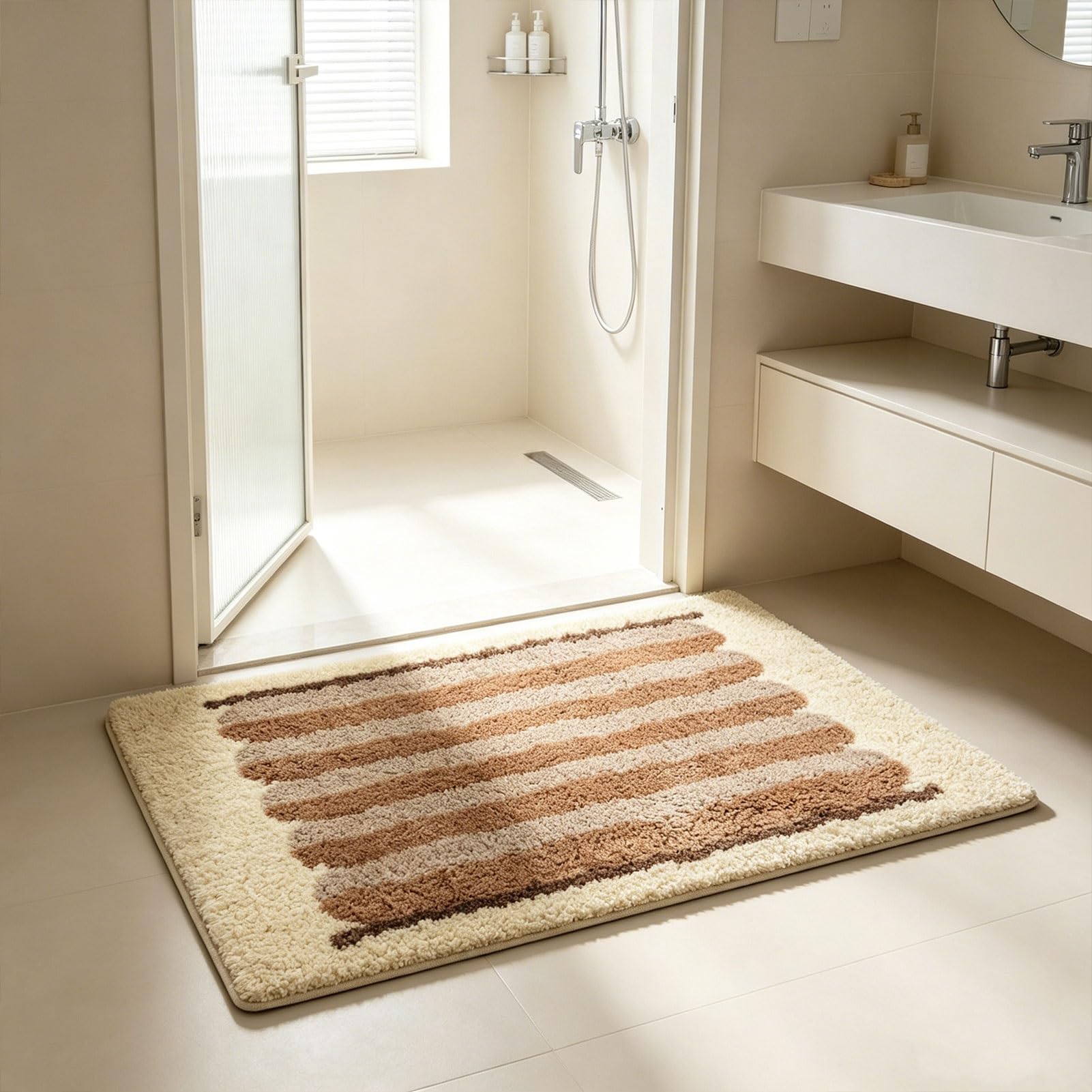 Tapis de bain douche antidérapant anti-glissade pour sol de salle de bain