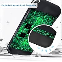 Vista 3 de Carrying Case for Nintendo Switch OLED, Soft Switch OLED Case, Screen Protector, Thumb Grips Caps, Switch OLED Accessories Protective Cover for