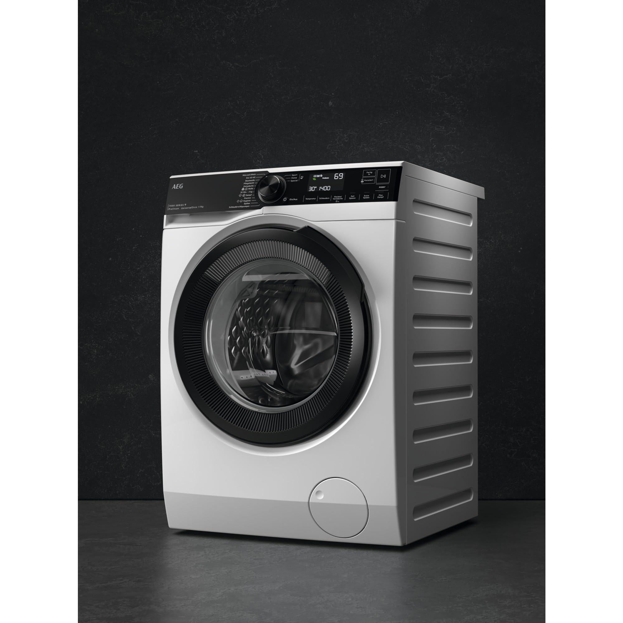 AEG LR7EW75610 WiFi Waschmaschine / Serie 7000 mit ProSteam / UniversalDose Schublade / 11,0 kg / Leise / Mengenautomatik / Nachlegefunktion / Kindersicherung / Wasserstopp / 1600 U/min