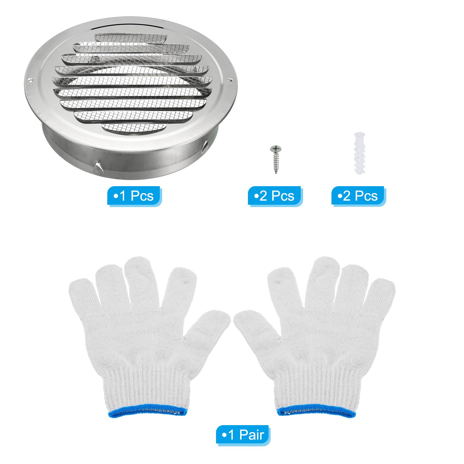 PATIKIL 8" Round Soffit Air Vents - Image 3