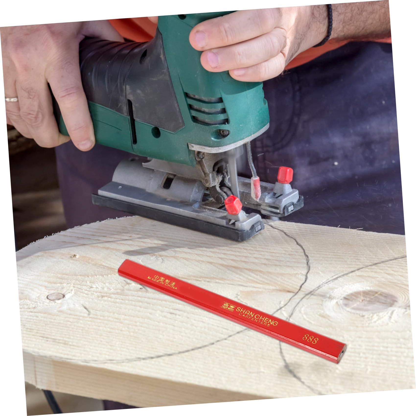 Uonlytech 72pièces Crayon à Bois Octogonal Pour Charpentier Mine Dure Marqueur Pour Travaux Bois Et Surfaces Rugueuses