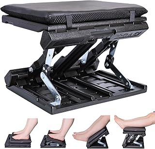 Extra Groß Fußstütze Schreibtisch, Stufenlos Verstellbar Fußablage Fußhocker Ergonomisch mit Massage für Büro Zuhause