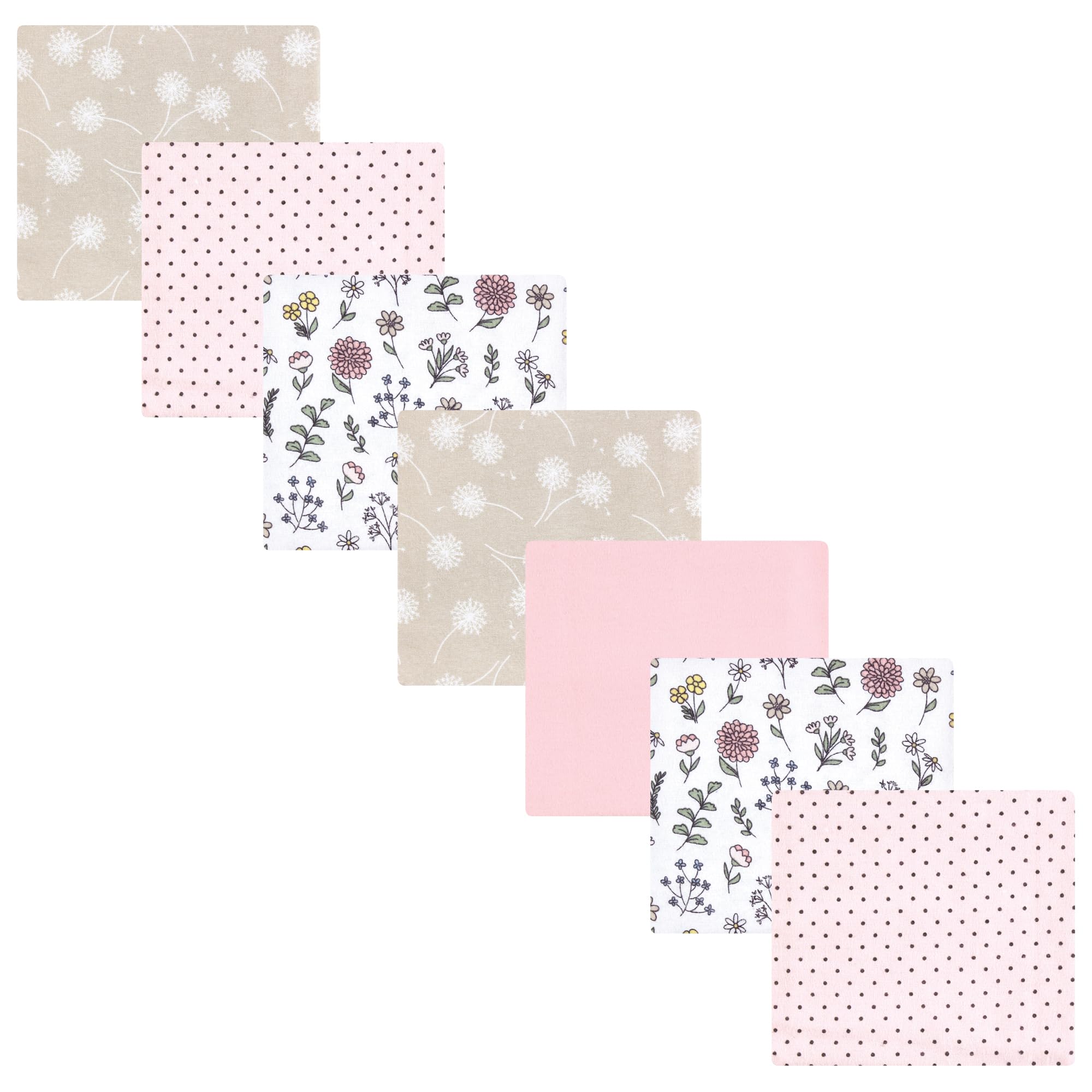 Luvable Friends Little Treasure Flannel Receiving Blankets 7pk