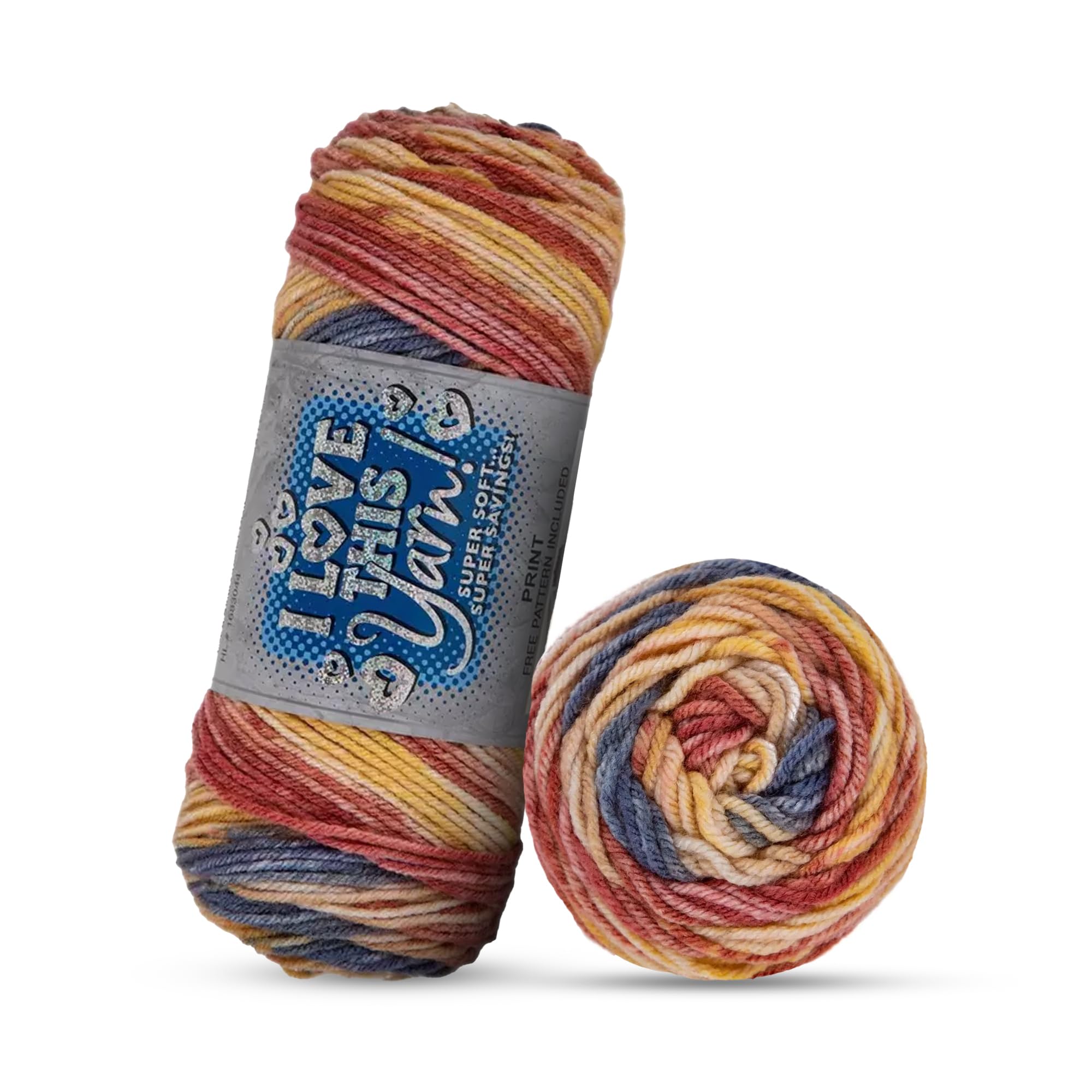 Amazon.com: I Love This Yarn 4 - Medium – 252 Yards of Acrylic