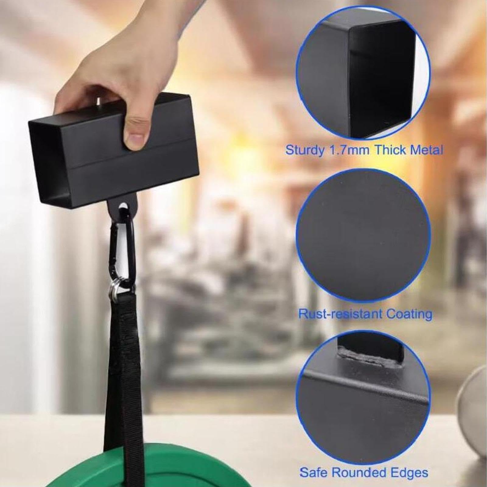 Juego de Bloques de Agarre Metálicos para Fortalecer Los Dedos Y Ejercitar Las Manos, Ideal para Entrenamiento de Fuerza, Levantamiento de Pesas