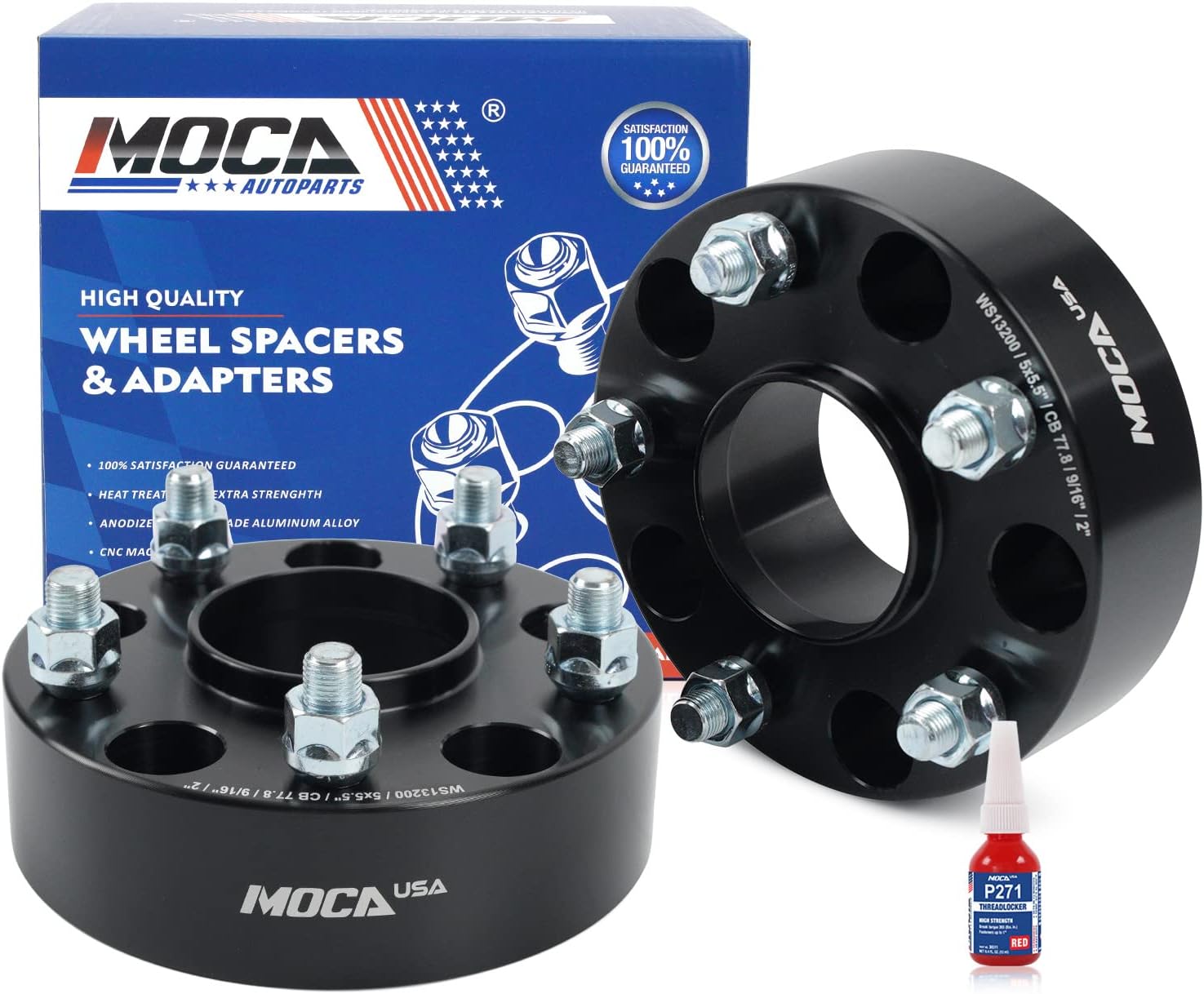 MOCA 2PCS 2" Wheel Spacers 5x139.7 to 5x139.7mm Bolt Pattern 77.8mm Hub Bore fit 02-10 for Dodge Ram 1500/05-10 Dakota, 06-09 for Mitsubishi Raider, 11-13 for Ram 1500, 07-09 for Chrysler Aspen